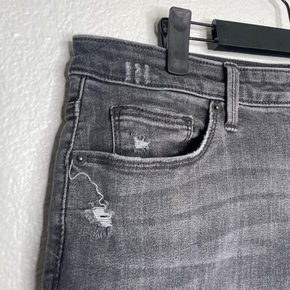 Universal Thread Womens Jeans Size 12 Gray Distressed High Rise Skinny Leg - Picture 11 of 16